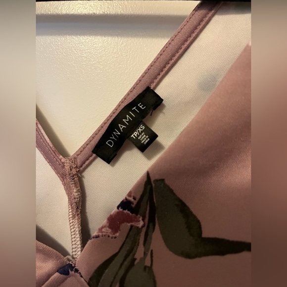 Purple Floral Crop Top - XS - Picture 2 of 2